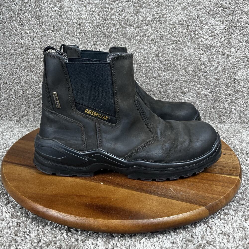 Caterpillar Men's Size 12 Striver P91758 Chelsea Waterproof Steel Toe Work Boot